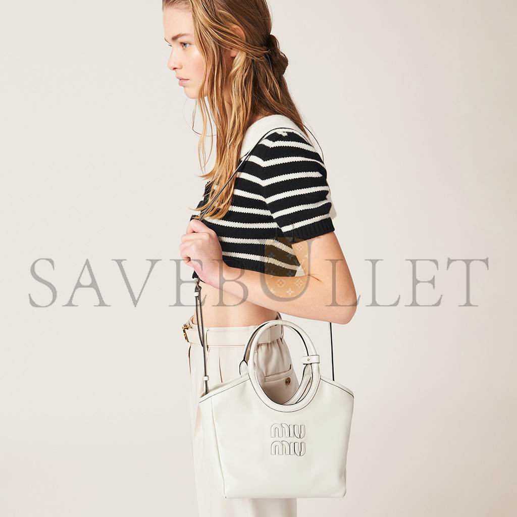MIU MIU IVY LEATHER HANDBAG 5BA284 (23.5*22*12cm) MIU MIU IVY LEATHER HANDBAG 5BA284 (23.5*22*12cm)